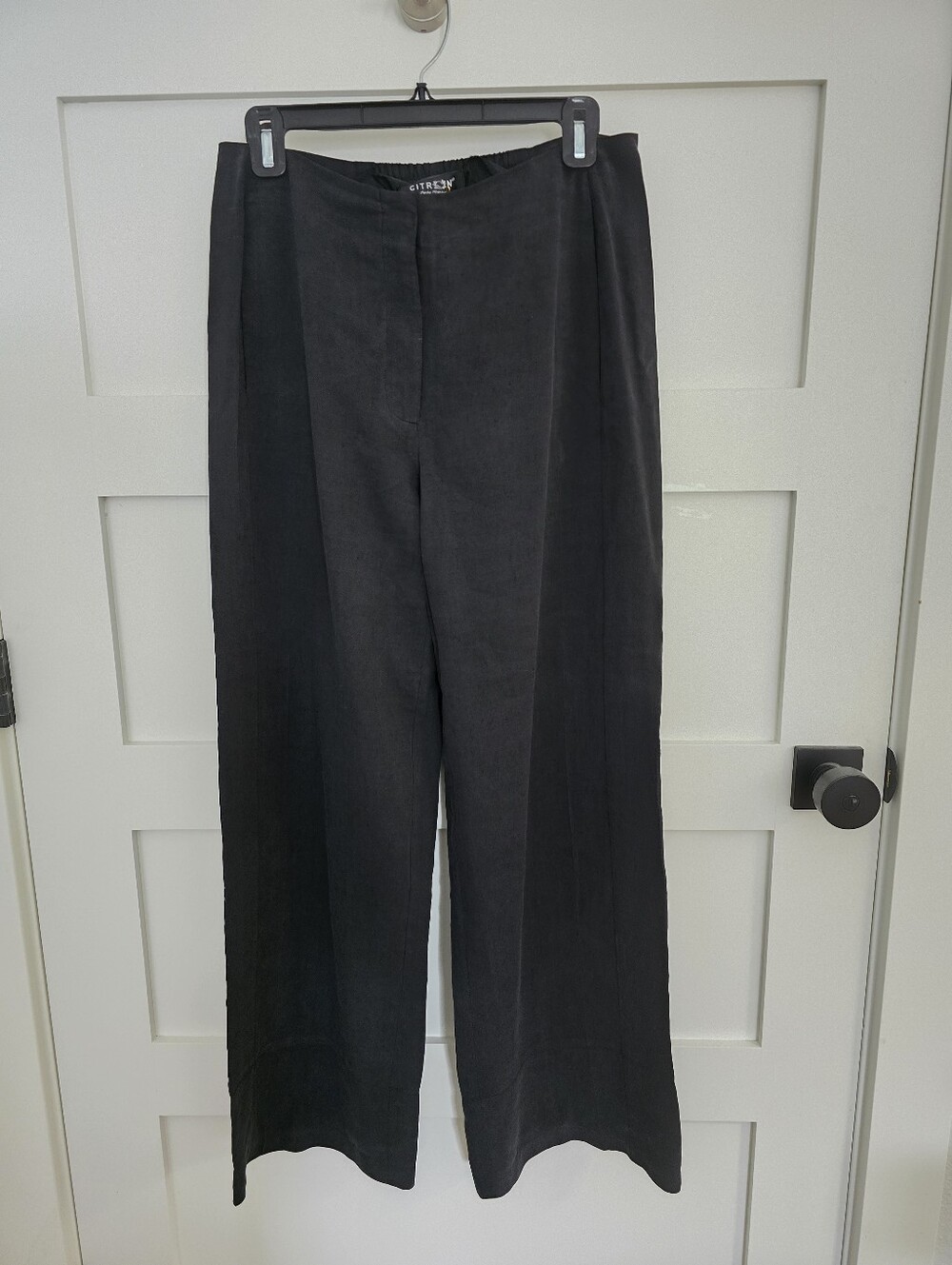 NWT CITRON Santa Monica Asian-inspired Silk And Linen Pants. Pockets. Size Med.